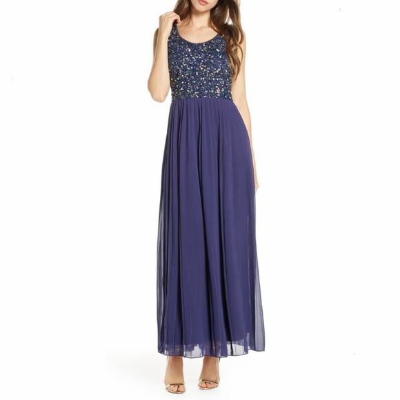Pisarro Nights NWT Embellished Evening Dress 10 - Picture 1 of 10